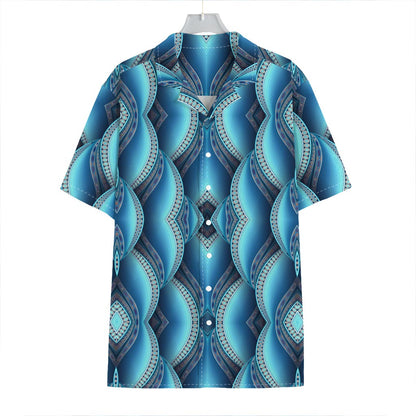 Mandala Waves Bohemian Pattern Print Hawaiian Shirt