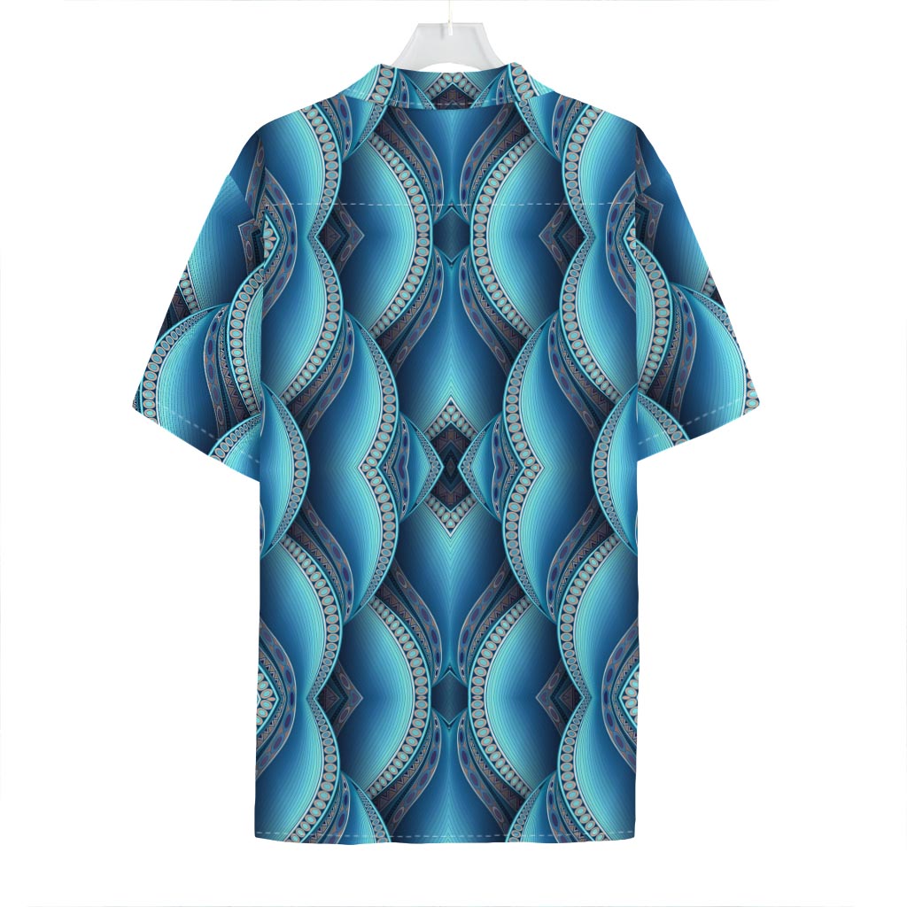 Mandala Waves Bohemian Pattern Print Hawaiian Shirt