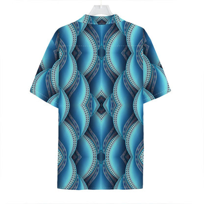 Mandala Waves Bohemian Pattern Print Hawaiian Shirt
