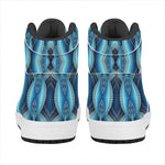 Mandala Waves Bohemian Pattern Print High Top Leather Sneakers