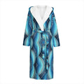 Mandala Waves Bohemian Pattern Print Hooded Bathrobe