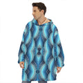 Mandala Waves Bohemian Pattern Print Hoodie Blanket