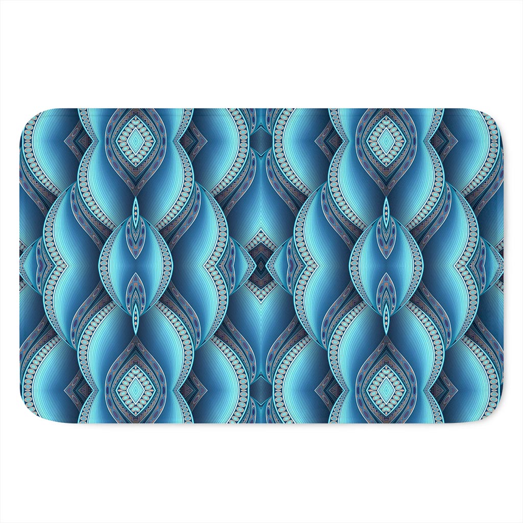 Mandala Waves Bohemian Pattern Print Indoor Door Mat