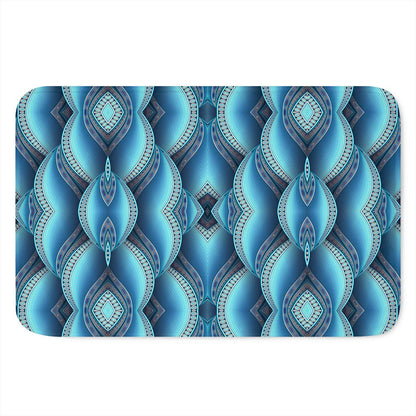 Mandala Waves Bohemian Pattern Print Indoor Door Mat