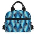 Mandala Waves Bohemian Pattern Print Insulated Lunch Bag