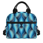 Mandala Waves Bohemian Pattern Print Insulated Lunch Bag