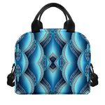Mandala Waves Bohemian Pattern Print Insulated Lunch Bag