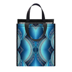Mandala Waves Bohemian Pattern Print Insulated Lunch Tote