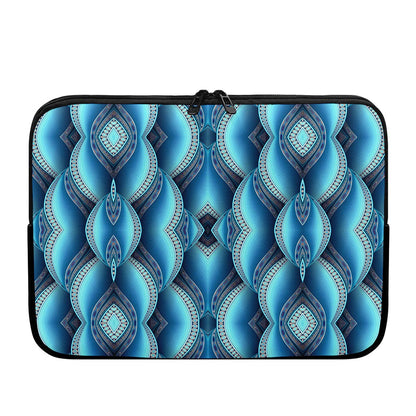 Mandala Waves Bohemian Pattern Print Laptop Sleeve