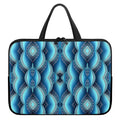 Mandala Waves Bohemian Pattern Print Laptop Sleeve With Handle