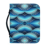 Mandala Waves Bohemian Pattern Print Leather Bible Cover