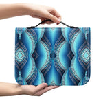 Mandala Waves Bohemian Pattern Print Leather Bible Cover