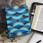 Mandala Waves Bohemian Pattern Print Leather Bible Cover