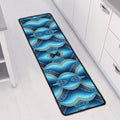 Mandala Waves Bohemian Pattern Print Long Kitchen Mat