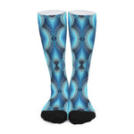 Mandala Waves Bohemian Pattern Print Long Socks