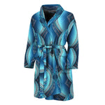 Mandala Waves Bohemian Pattern Print Men's Bathrobe