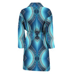 Mandala Waves Bohemian Pattern Print Men's Bathrobe