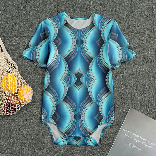 Mandala Waves Bohemian Pattern Print Men's Bodysuit