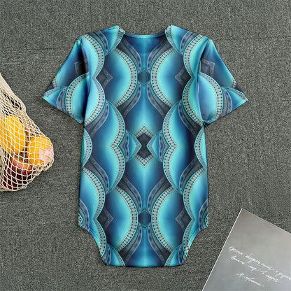 Mandala Waves Bohemian Pattern Print Men's Bodysuit