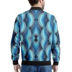 Mandala Waves Bohemian Pattern Print Men's Bomber Jacket