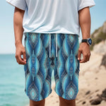 Mandala Waves Bohemian Pattern Print Men's Cargo Shorts