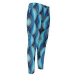Mandala Waves Bohemian Pattern Print Men's Compression Pants
