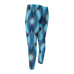 Mandala Waves Bohemian Pattern Print Men's Compression Pants
