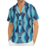Mandala Waves Bohemian Pattern Print Men's Deep V-Neck Shirt