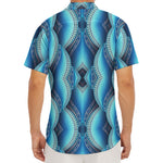Mandala Waves Bohemian Pattern Print Men's Deep V-Neck Shirt