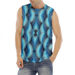 Mandala Waves Bohemian Pattern Print Men's Fitness Tank Top