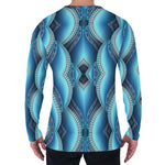 Mandala Waves Bohemian Pattern Print Men's Long Sleeve T-Shirt