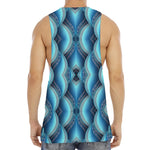 Mandala Waves Bohemian Pattern Print Men's Muscle Tank Top
