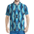 Mandala Waves Bohemian Pattern Print Men's Polo Shirt