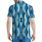 Mandala Waves Bohemian Pattern Print Men's Polo Shirt