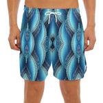 Mandala Waves Bohemian Pattern Print Men's Split Running Shorts