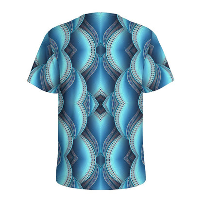 Mandala Waves Bohemian Pattern Print Men's Sports T-Shirt
