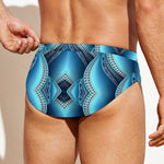 Mandala Waves Bohemian Pattern Print Men's Swim Briefs