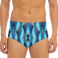 Mandala Waves Bohemian Pattern Print Men's Triangle Swim Briefs
