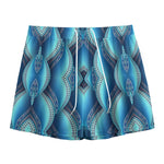 Mandala Waves Bohemian Pattern Print Mesh Shorts