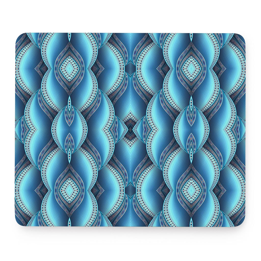 Mandala Waves Bohemian Pattern Print Mouse Pad