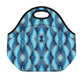 Mandala Waves Bohemian Pattern Print Neoprene Lunch Bag