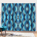 Mandala Waves Bohemian Pattern Print Pencil Pleat Curtains
