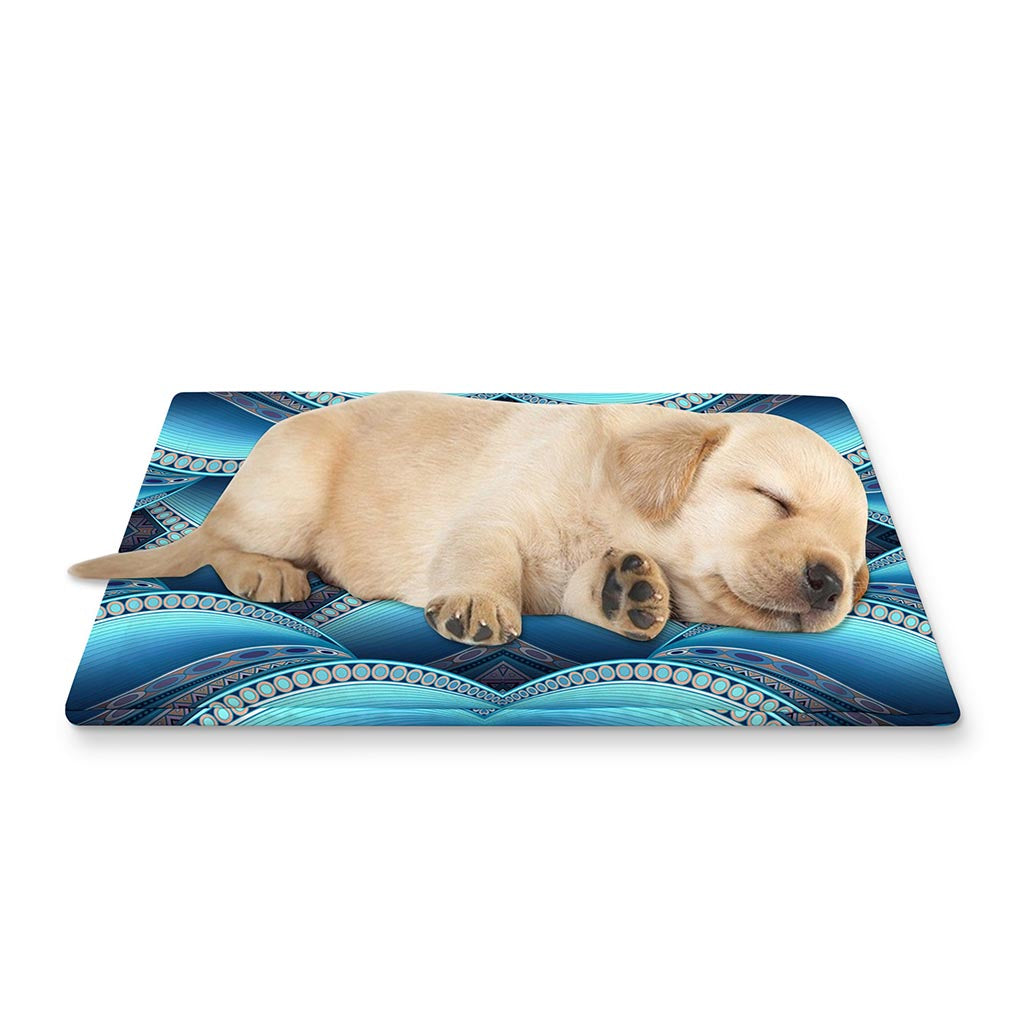 Mandala Waves Bohemian Pattern Print Pet Cooling Mat Cover