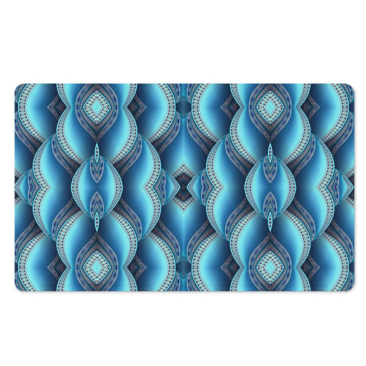 Mandala Waves Bohemian Pattern Print Polyester Doormat