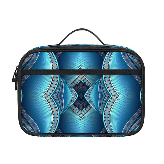 Mandala Waves Bohemian Pattern Print Portable Lunch Bag