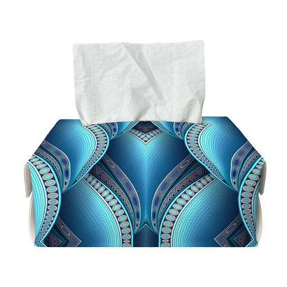 Mandala Waves Bohemian Pattern Print Rectangle Tissue Box Cover