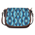 Mandala Waves Bohemian Pattern Print Saddle Bag