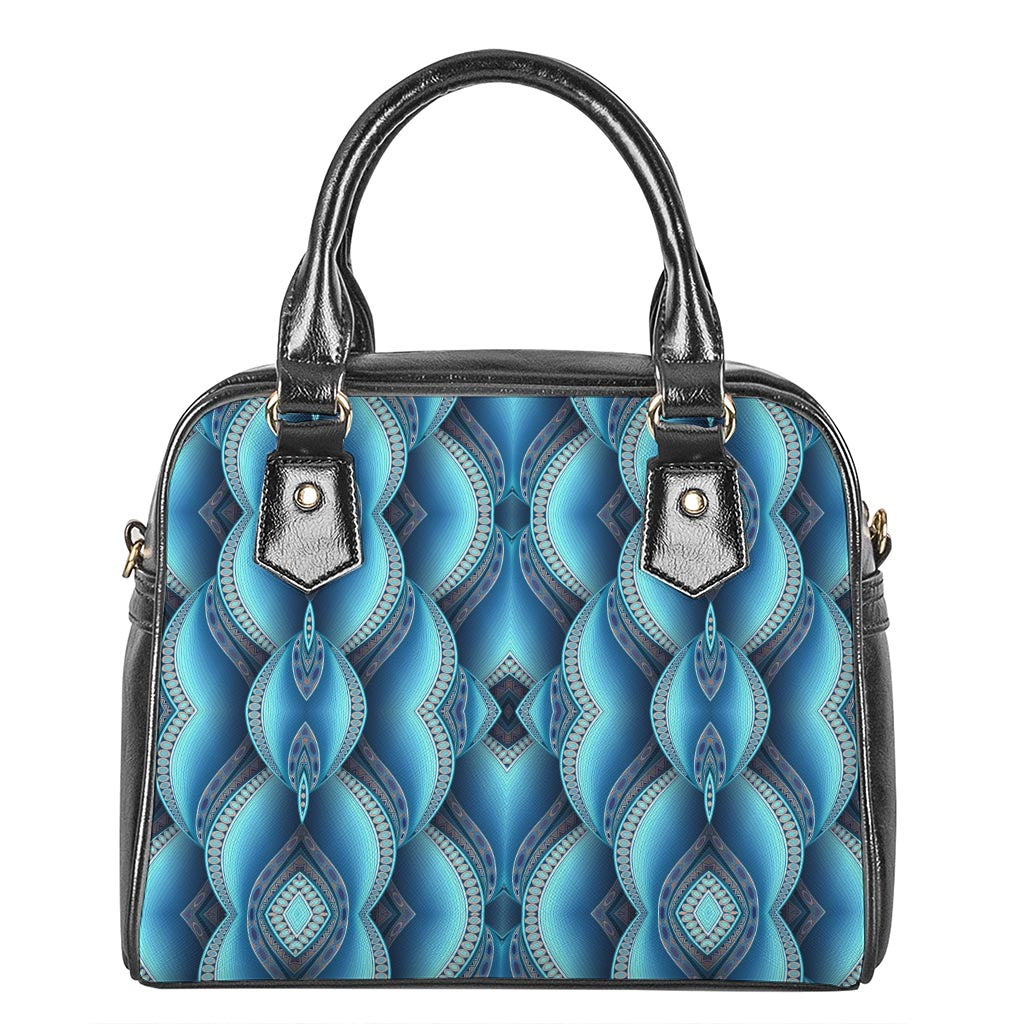 Mandala Waves Bohemian Pattern Print Shoulder Handbag