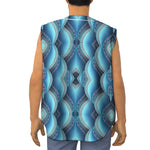 Mandala Waves Bohemian Pattern Print Sleeveless Baseball Jersey