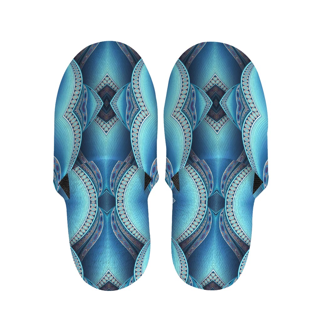 Mandala Waves Bohemian Pattern Print Slippers